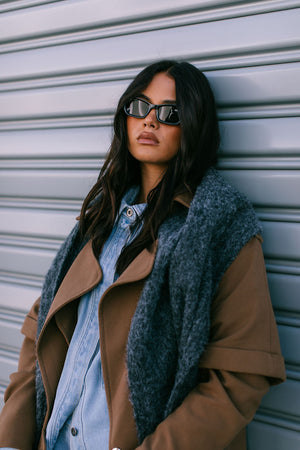 Sarah Trench Coat - Toffee Brown