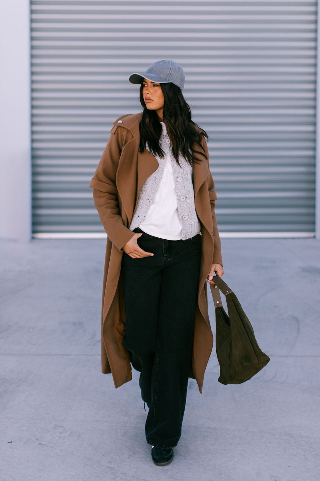 Sarah Trench Coat Tan Brown