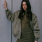 Fenella Long-sleeve Top - Khaki Green