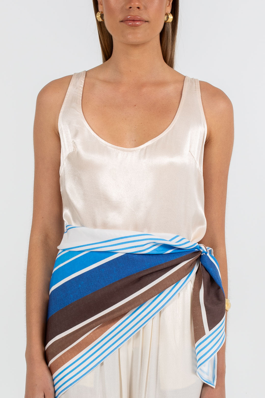 COMING SOON - Gavdos Scarf Top - Paros Stripe