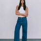 DISPATCH 07.05.25 - Janey Wide Leg Jeans - Dark Blue Wash