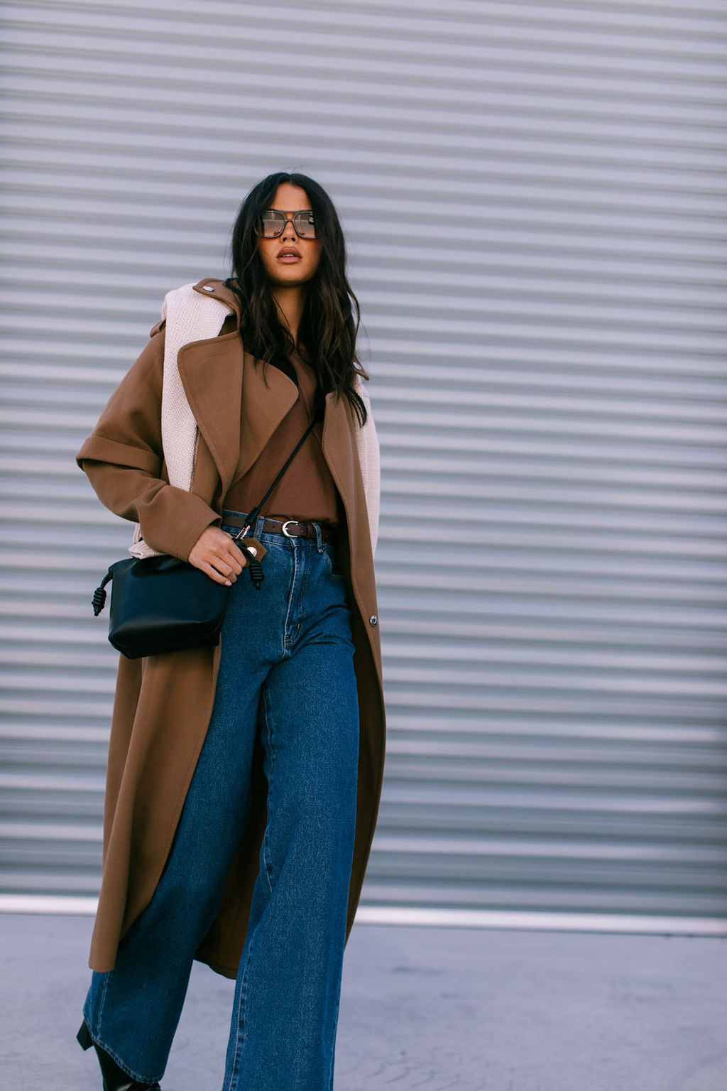 Sarah Trench Coat Tan Brown