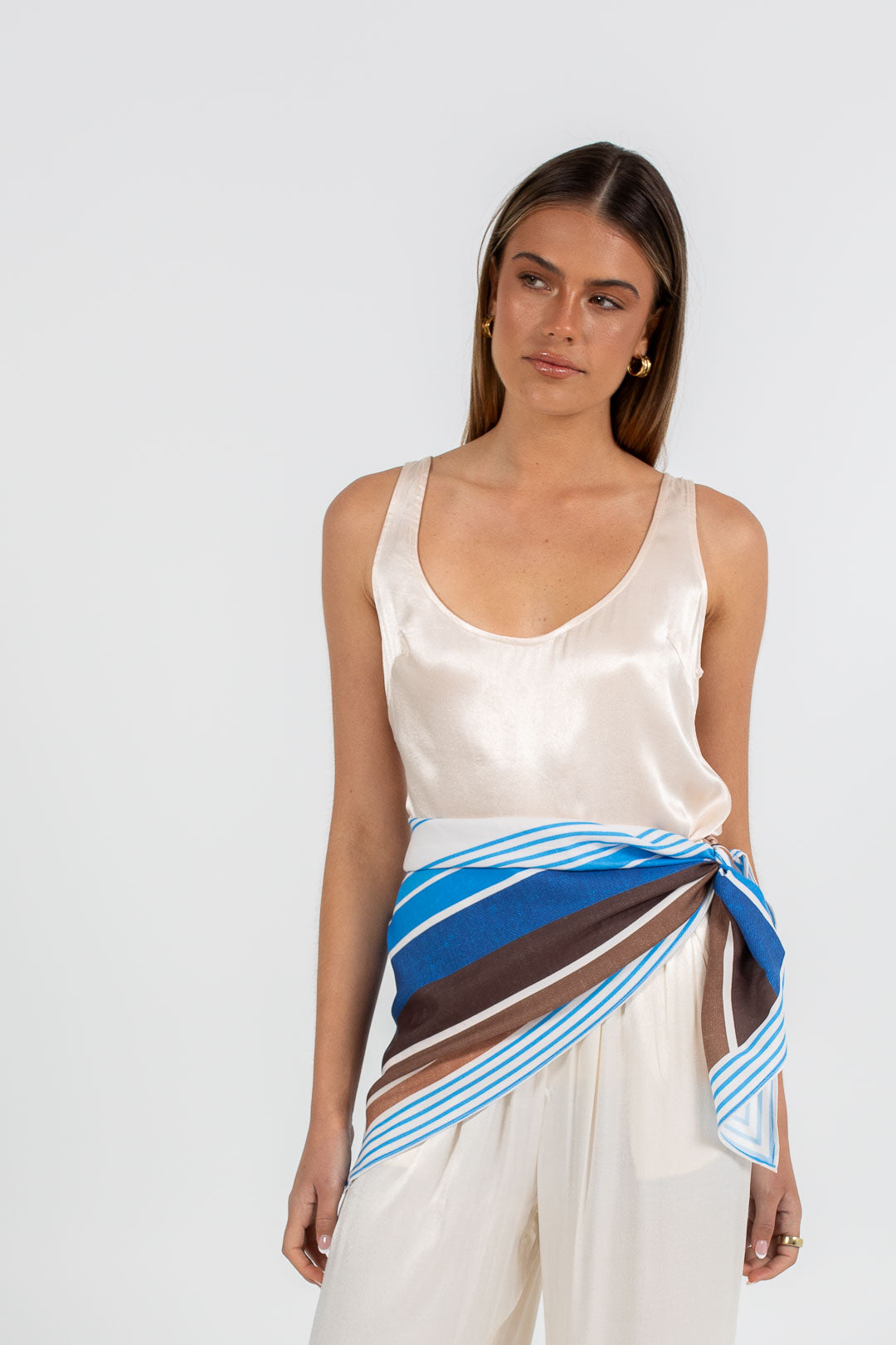 COMING SOON - Gavdos Scarf Top - Paros Stripe