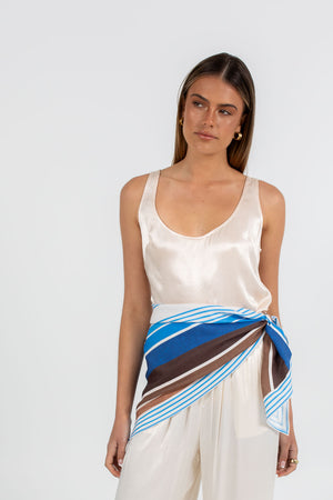 COMING SOON - Gavdos Scarf Top - Paros Stripe