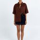 Santal Linen Shirt - Chocolate