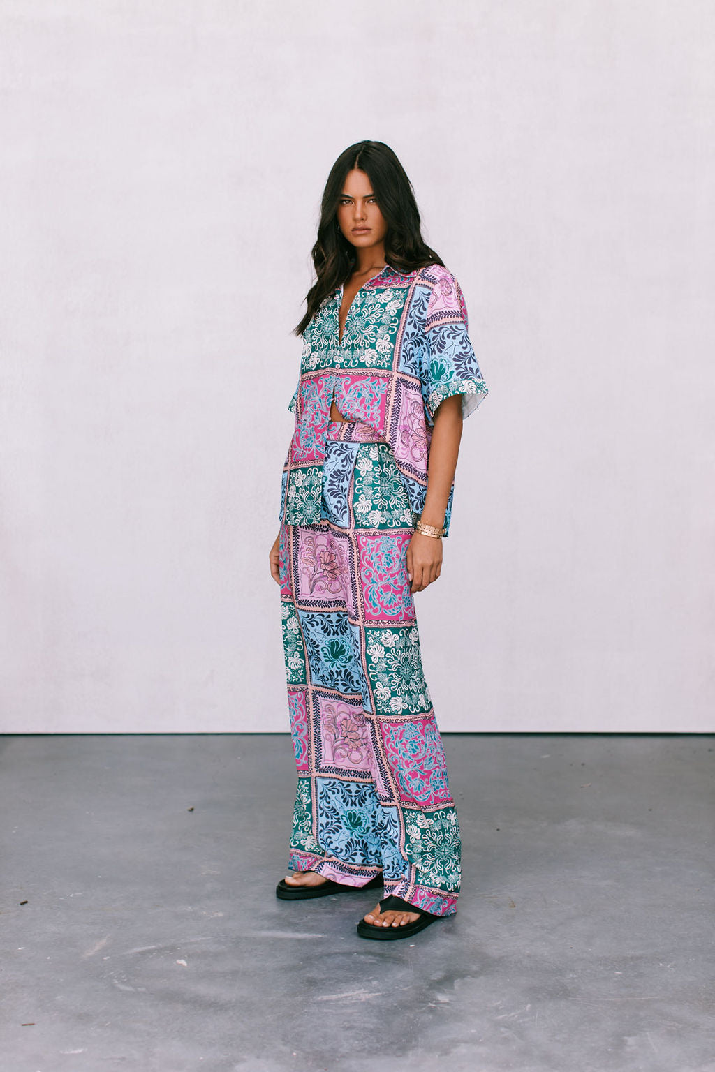Dante Pants Paisley Tile Print