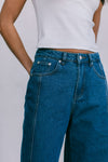 DISPATCH 07.05.25 - Janey Wide Leg Jeans - Dark Blue Wash