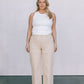 DISPATCH 07.05.25 - Carissa Wide Leg Denim Jeans - Sand