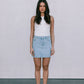 Erin Mini Denim Skirt - Light Wash Blue