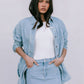 Erin Mini Denim Skirt - Light Wash Blue