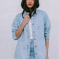 Erin Mini Denim Skirt - Light Wash Blue