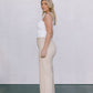 DISPATCH 07.05.25 - Carissa Wide Leg Denim Jeans - Sand