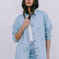 Erin Mini Denim Skirt - Light Wash Blue