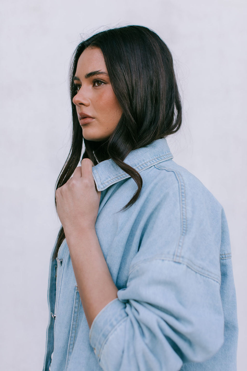 Erin Mini Denim Skirt - Light Wash Blue