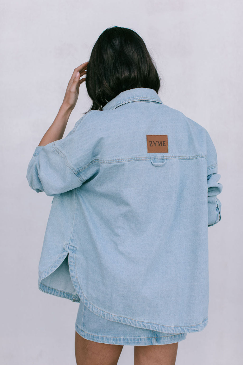 Erin Mini Denim Skirt - Light Wash Blue