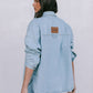 Erin Mini Denim Skirt - Light Wash Blue