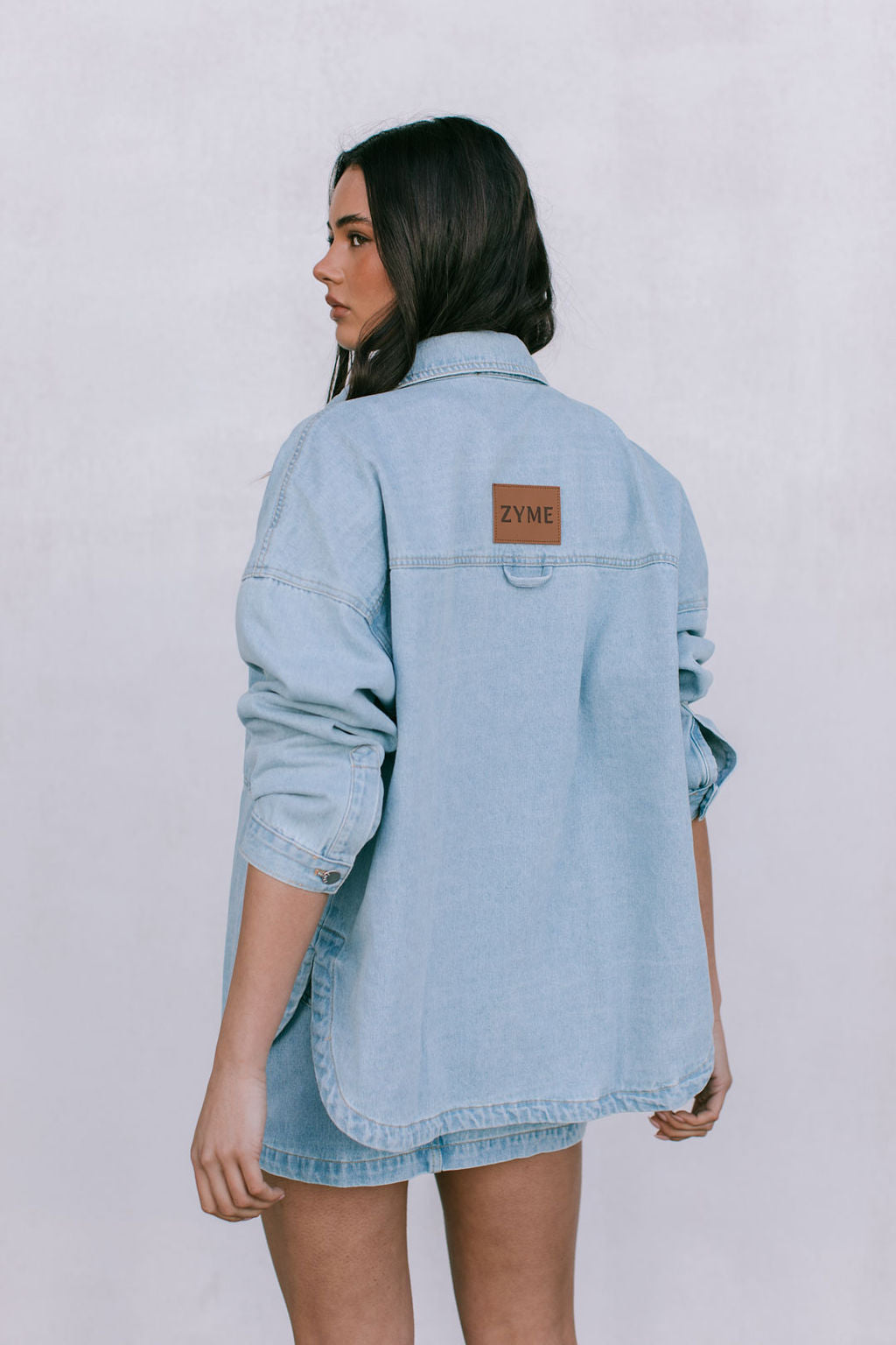 Erin Mini Denim Skirt - Light Wash Blue