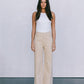DISPATCH 07.05.25 - Carissa Wide Leg Denim Jeans - Sand