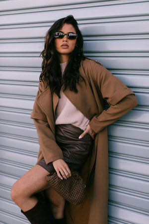 Sarah Trench Coat - Toffee Brown