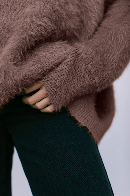 Willow Knit Jumper - Chocolate Brown