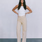 DISPATCH 07.05.25 - Carissa Wide Leg Denim Jeans - Sand
