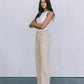 DISPATCH 07.05.25 - Carissa Wide Leg Denim Jeans - Sand