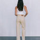 DISPATCH 07.05.25 - Carissa Wide Leg Denim Jeans - Sand