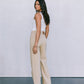 DISPATCH 07.05.25 - Carissa Wide Leg Denim Jeans - Sand