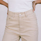 DISPATCH 07.05.25 - Carissa Wide Leg Denim Jeans - Sand
