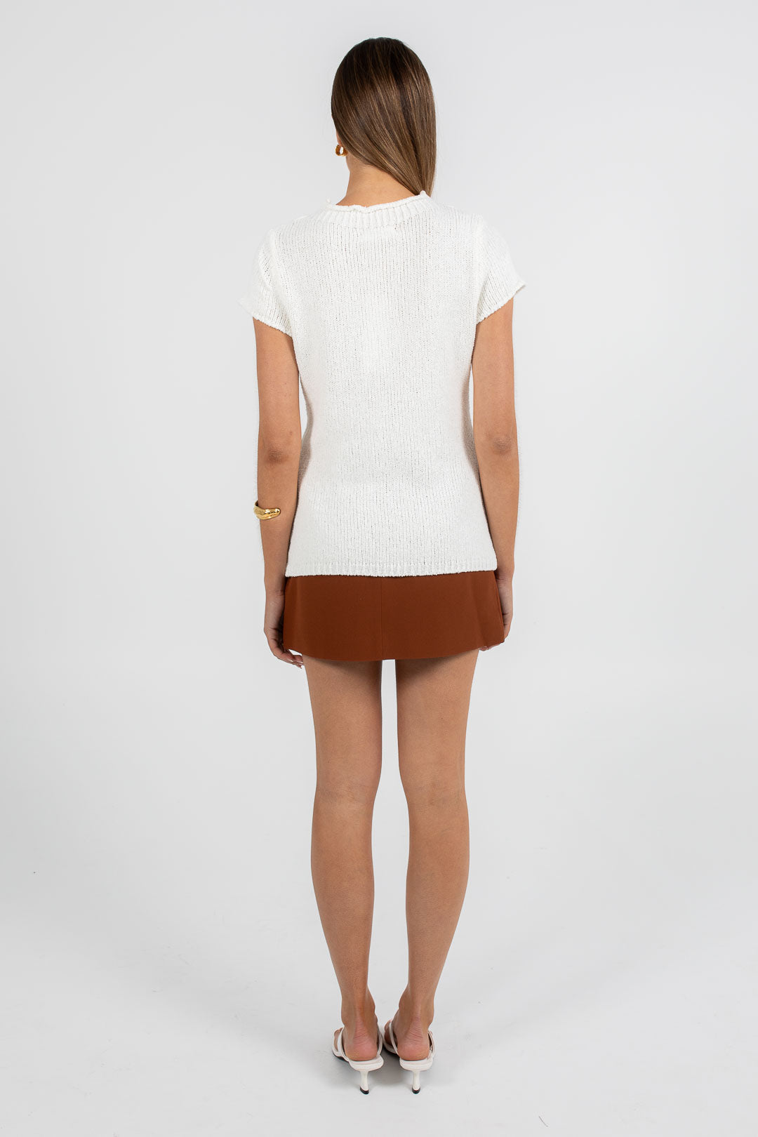 Devon Knit Top - White