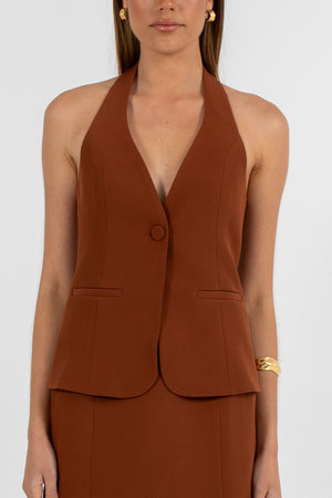 Nellie Mini Skirt - Brown