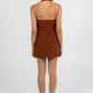 Nellie Mini Skirt - Brown