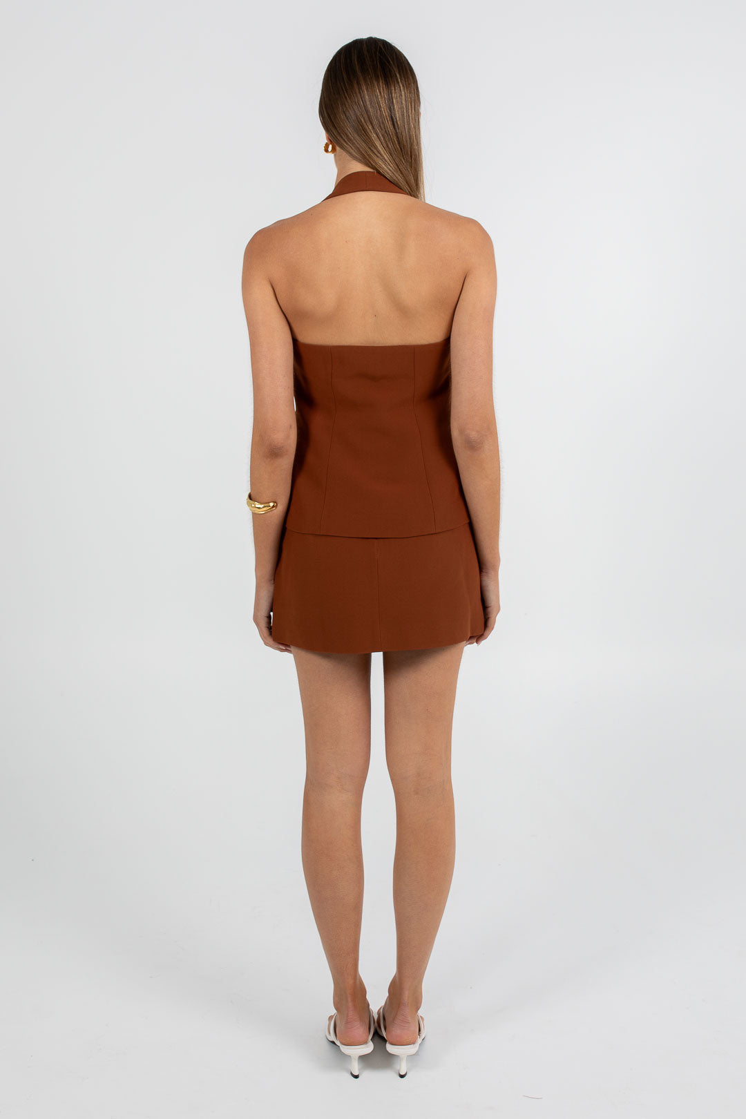 Nellie Mini Skirt Brown