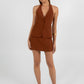 Nellie Mini Skirt - Brown