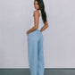 Janey Wide Leg Jeans - Light Wash Blue