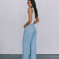 Janey Wide Leg Jeans - Light Wash Blue