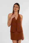 Nellie Mini Skirt - Brown