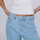 Janey Wide Leg Jeans - Light Wash Blue