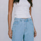 Janey Wide Leg Jeans - Light Wash Blue