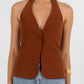 Eden Halter Top - Brown
