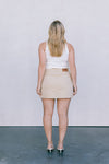 DISPATCH 07.05.25 - Erin Mini Denim Skirt - Sand