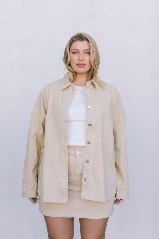 Ilou Denim Shirt - Sand