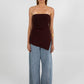 Darcie Strapless Top - Chocolate