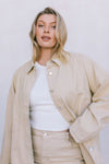 DISPATCH 07.05.25 - Erin Mini Denim Skirt - Sand