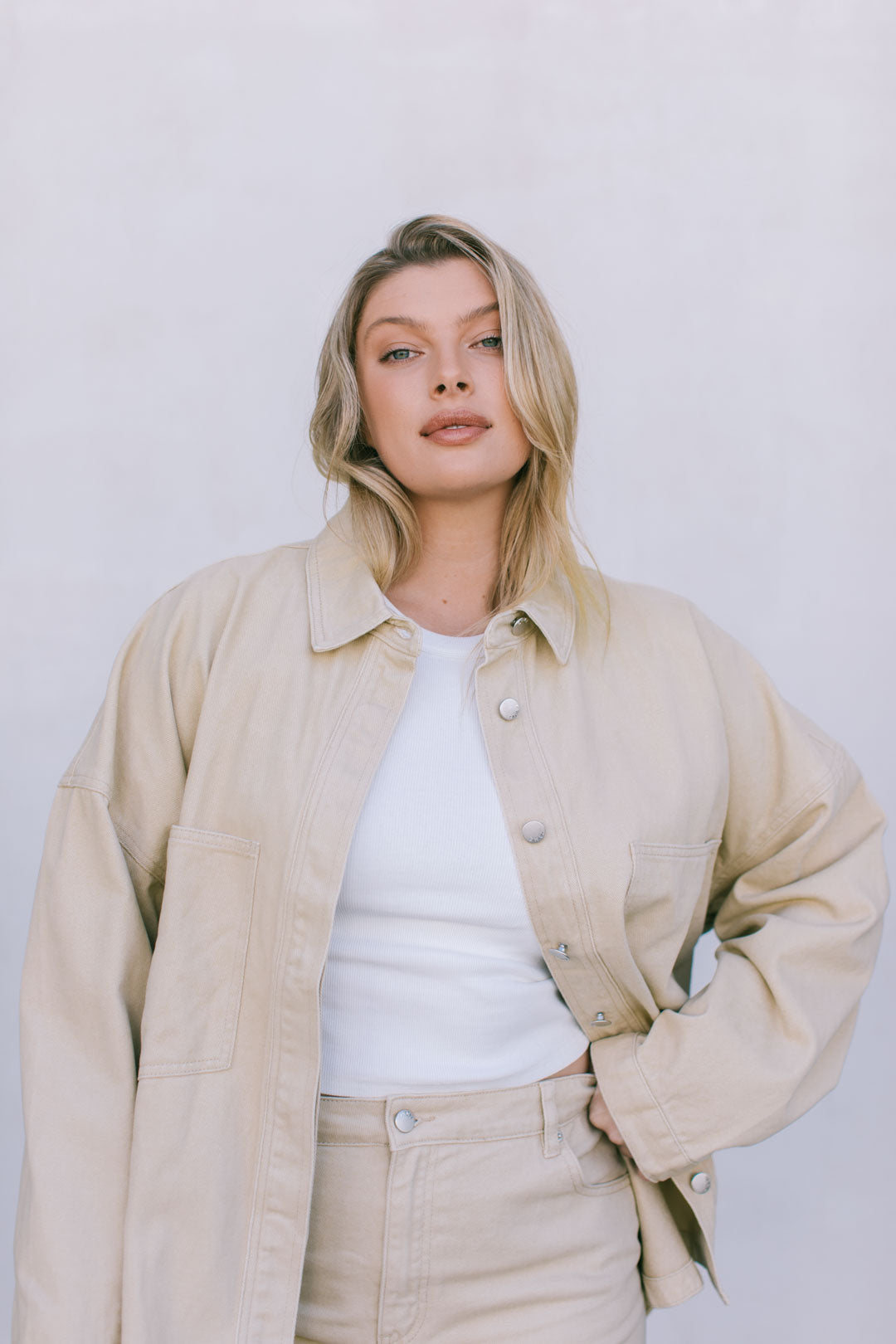Ilou Denim Shirt - Sand