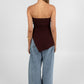 Darcie Strapless Top - Chocolate
