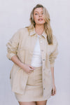 DISPATCH 07.05.25 - Erin Mini Denim Skirt - Sand