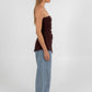 Darcie Strapless Top - Chocolate