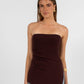Darcie Strapless Top - Chocolate