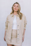 DISPATCH 07.05.25 - Erin Mini Denim Skirt - Sand